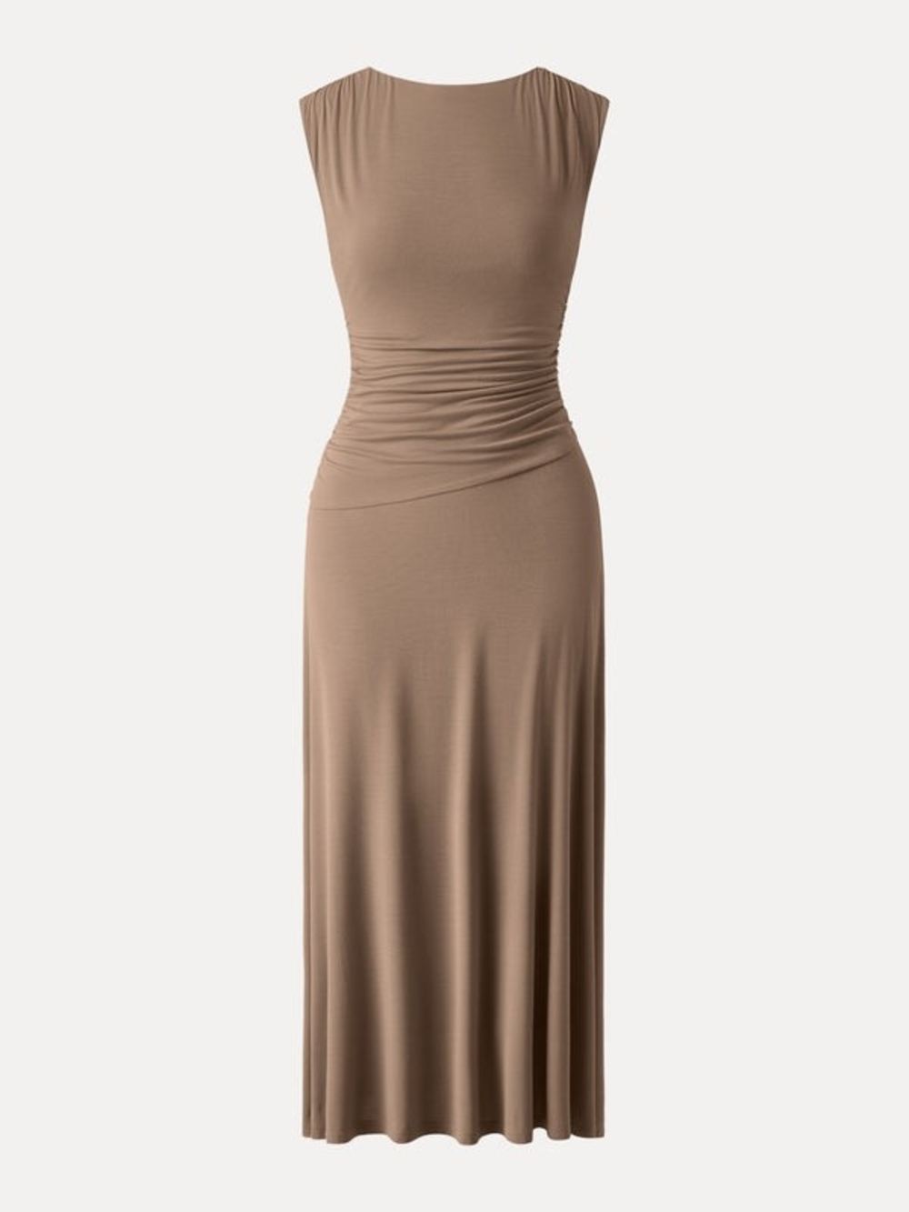 OGL NWT Breezy Side Brown Maxi Dress  Eco-SkinKiss (Brami)